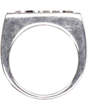 Celine Monochroms Stamp Ring - White