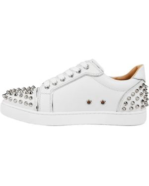 Christian Louboutin Studded Decorated Trainers - White