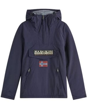 Napapijri Long-Sleeved Pullover Jacket - Blue