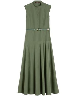 Max Mara Studio Gesto Sleeveless Midi Dress - Green
