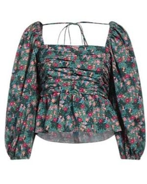 Weekend by Maxmara Floral Print Top - Blue