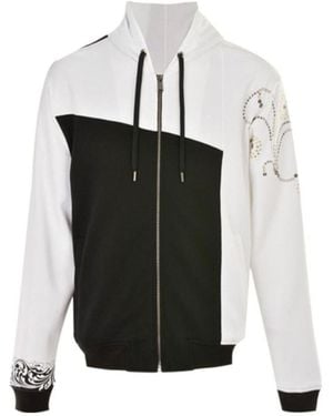 Versace Logo Hooded Casual Jacket - White