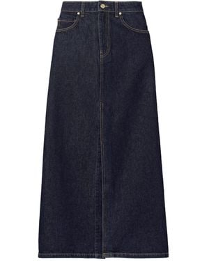 Ulla Johnson The Anais Denim Maxi Skirt - Blue