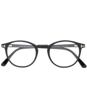 Tom Ford Eyewear Round Frame Glasses - White
