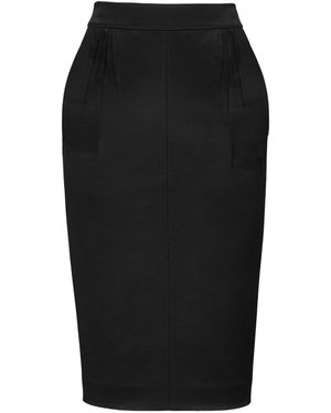 Saint Laurent Cassandre Pencil Skirt - Black