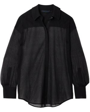 Proenza Schouler Sheer Shirt - Black