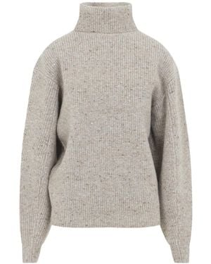 Co. High-Neck Knit Jumper - Grey