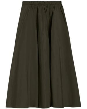 Aspesi Pleated Midi Skirt - Green
