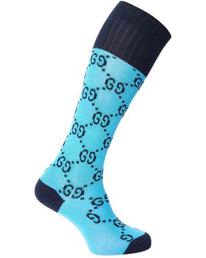 Gucci Logo Socks - Blue