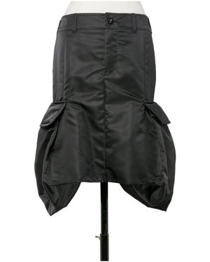 Sacai Cargo-Pocket Straight Skirt - Grey