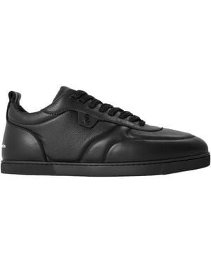 Christian Louboutin Solid Colour Low Top Trainers - Black
