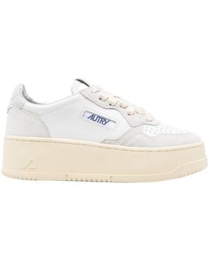 Autry Medalist Lace-Up Trainers - White