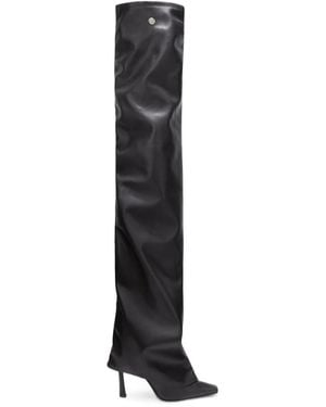 The Attico The Robin Otk Thigh High Boots - Black