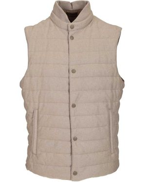 Fedeli Corvara Quilted Gilet - Natural