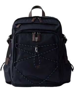 Prada Triangle-Logo Backpack in Black for Men | Lyst