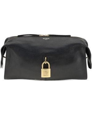 Balmain Pulse Padlock Crossbody Bag - Black
