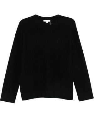 Vince Crew Neck Ribbed Jumper - Black