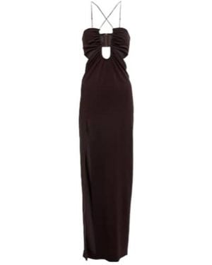Nensi Dojaka Cutout Jersey Maxi Dress - Purple
