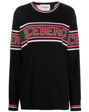 Iceberg Inlaid Jumper - Black