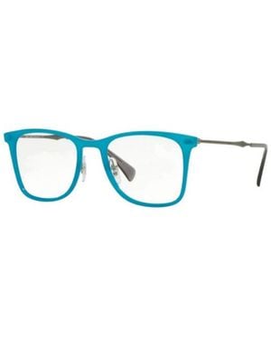 Ray-Ban Logo Flat Mirror - Blue