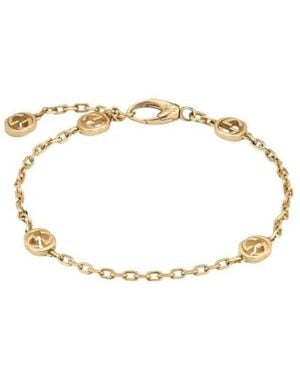 Gucci Interlocking 18K Bracelet - Natural
