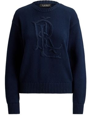 Ralph Lauren Crew Neck Jumper - Blue