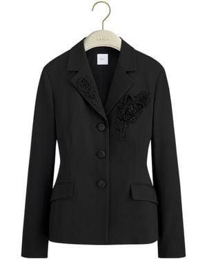 Dior Embroidered Bar Jacket - Black