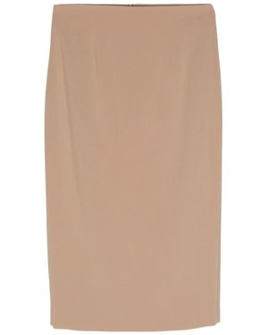 Alberto Biani Dart-Detail Skirt - Natural