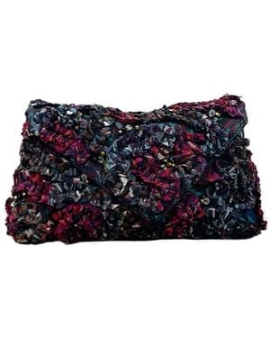 Dries Van Noten Beaded Clutch - Blue