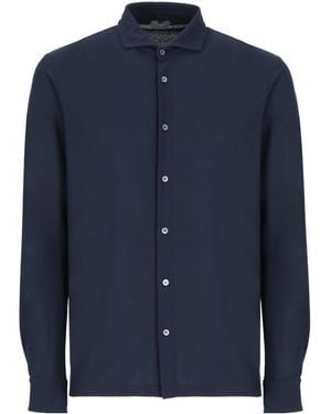 Zanone Slim Long-Sleeve Shirt - Blue