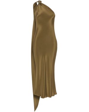 Max Mara Silk Midi Dress - Green