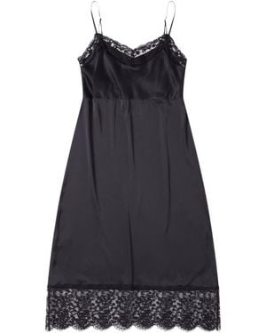 Simone Rocha Lace-Trimmed Slip Dress - Blue