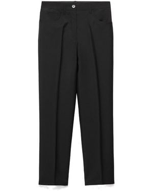 Prada Kid Mohair Trousers - Black