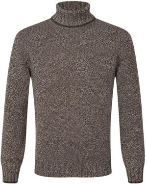 Gran Sasso Turtleneck Knit Sweater - Gray