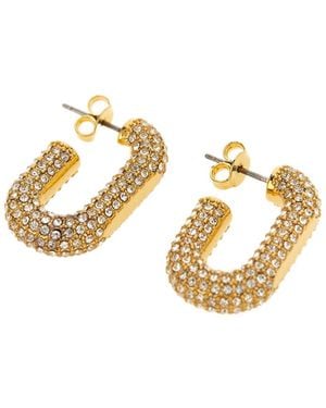 Rabanne Crystal-Embellished Earrings - Metallic