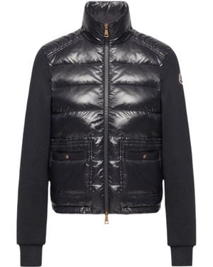 Moncler Zip-Up Padded Sweatshirt - Black