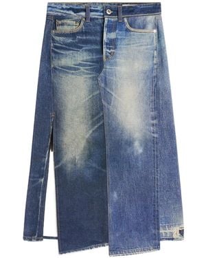 Our Legacy Craft Panelled Midi Skirt - Blue
