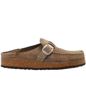 Birkenstock Buckley Leather Clogs - Brown
