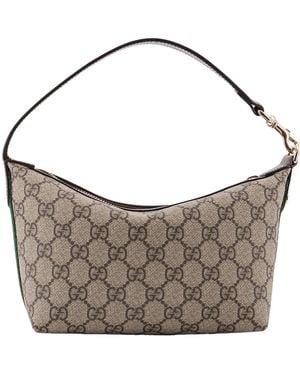 Gucci Ophidia Monogrammed Shoulder Bag - Grey