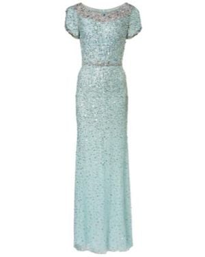 Jenny Packham Epoch Embellished Gown - Blue