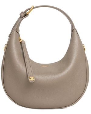 Celine Lulu Teen Leather Bag - Grey