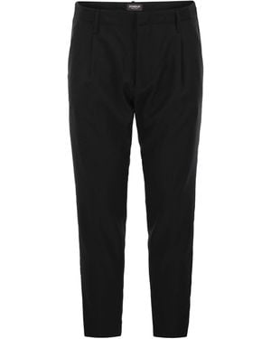Dondup Ben Carrot Chino Trousers - Black
