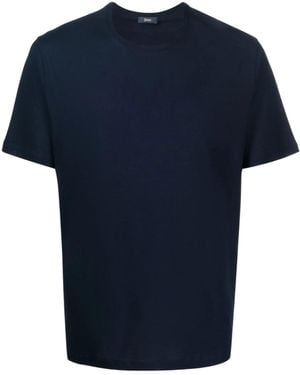 Herno Short-Sleeved Crewneck T-Shirt - Blue