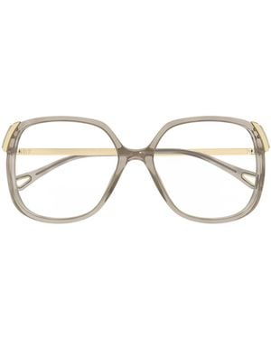 Chloé Chloé Eyewear Butterfly-Frame Glasses - White