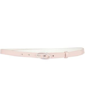 DIESEL Two-Tone Thin Belt - White