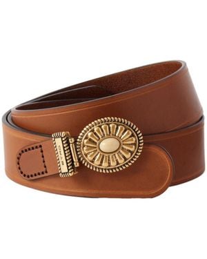 Etro Minimalist Leather Belt - Brown