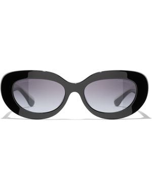 CHANEL Full Frame Sunglasses - White