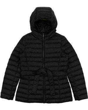 Weekend by Maxmara Hooded Quilted Down Jacket - Black