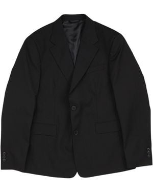 mfpen Single-Breasted Wool Blazer - Black