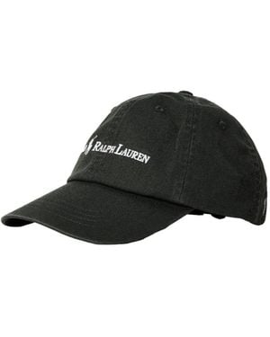 Polo Ralph Lauren Logo Baseball Hat - Black